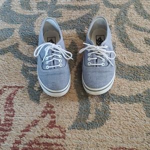 Chambray Vans size 6